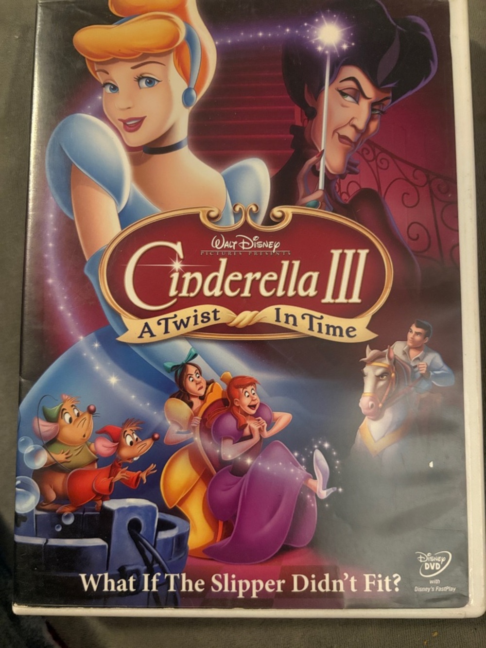 Disney Cinderella III A Twist in Time - Blue, Purple, Gold, Red